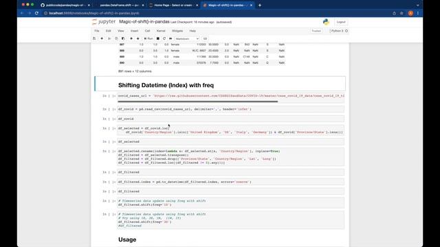 Python Pandas: Taking advantage of shift() method in Pandas to process rows and columns смотреть онлайн