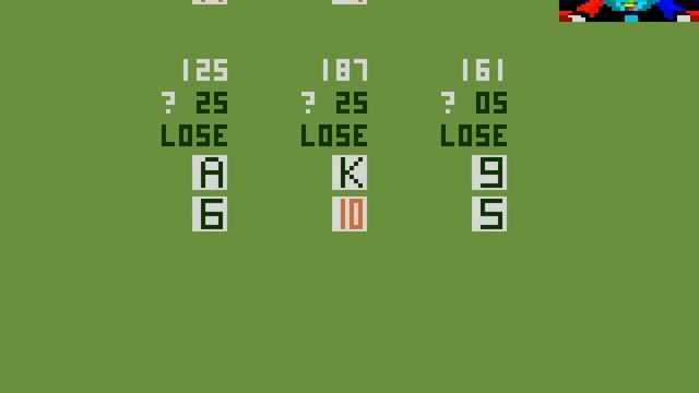 Blackjack (1977 Atari) (Atari 2600)