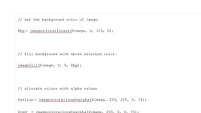 PHP | Image Color Allocate Alpha Function смотреть онлайн