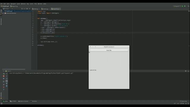 PyQt5 lesson 4 BoxLayout смотреть онлайн