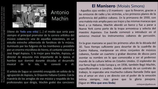 El Manisero (Moisés Simons) - Antonio Machín смотреть онлайн
