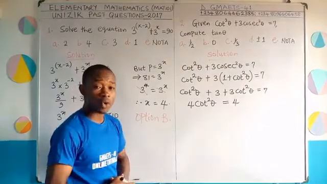 UNIZIK PAST QUESTIONS SOLUTIONS & ANSWERS (Mat 101)– Part 1 смотреть онлайн