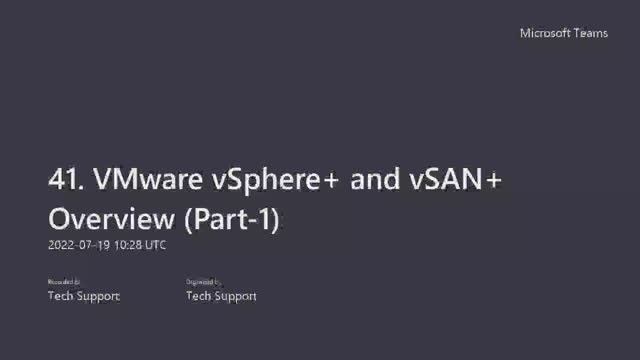 41. VMware vSphere+ and vSAN+: Exploring Solutions, Private Cloud Benefits, Public Cloud Integration смотреть онлайн