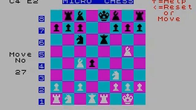 Micro Chess (ZX Spectrum) смотреть онлайн