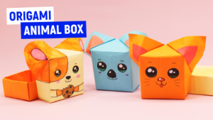 Коробочка из бумаги для детей своими руками