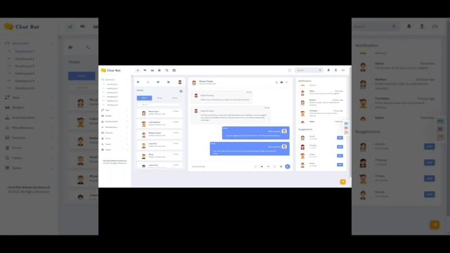 Chat Bot Bootstrap Admin Dashboard Template смотреть онлайн