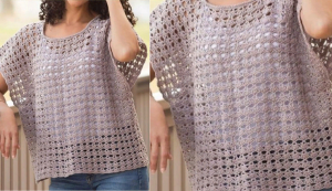 Все максимально просто - Узор крючком для топа