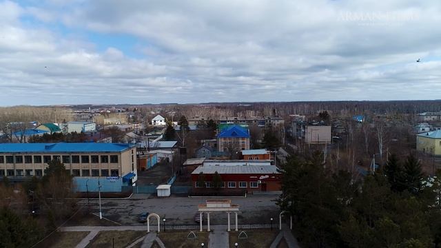 Поселок Бишкуль, Бескол ауылы. Аэросъёмка в Петропавловске. 2018 год май СКО смотреть онлайн