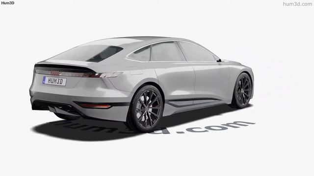 Audi A6 e-tron 2021 3D model by Hum3D.com смотреть онлайн