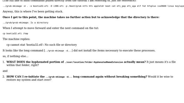 Unix & Linux: Hyphen/Dash "-" Symbol's use in Linux bash /dir + GRUB booting смотреть онлайн