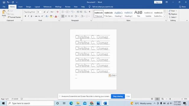 HOW TO MAKE PERSONALIZE NAME TRACING WORKSHEETS l OFFLINE AND USING CANVA l EASY STEPS смотреть онлайн