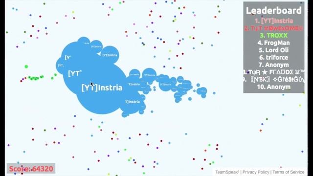 Agario-|Biggest cell Ever!|(instant merge) 64k! with server link in desc смотреть онлайн