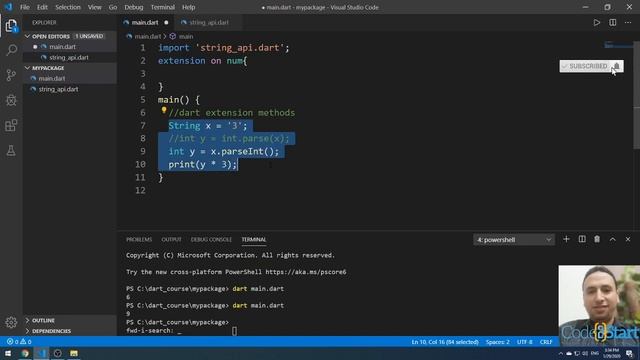 54- Dart Extension Methods смотреть онлайн