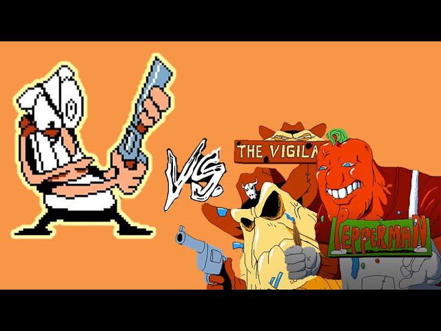 PIZZA TOWER PEPPINO WITH SHOTGUN VERSUS PEPPERMAN AND VILIGANTE #pizzatower смотреть онлайн