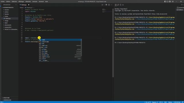 PYTHON TKINTER FRAME Création, options , utilisations #0008 смотреть онлайн