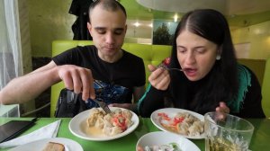 МУКБАНГ ПЕЛЬМЕНИ / САЛАТ / ОБЖОР С ВАРЕЙ / EATING Mukbang / ASMR АСМР