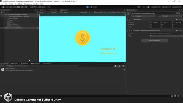 Console Commands (Unitypackage + Github) | Simple Unity смотреть онлайн