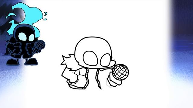 HOW TO DRAW NIGHTMARE SANS (Indie Cross) | Friday Night Funkin (FNF) - Easy Step By Step Tutorial смотреть онлайн