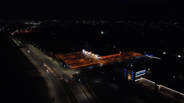 Квадрокоптер DJI MINI 2. Полет над ночным городом. #djimini2