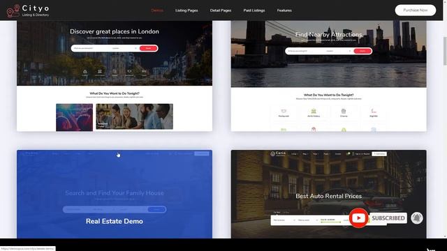 Cityo - Multiple Listing Directory WordPress Theme смотреть онлайн