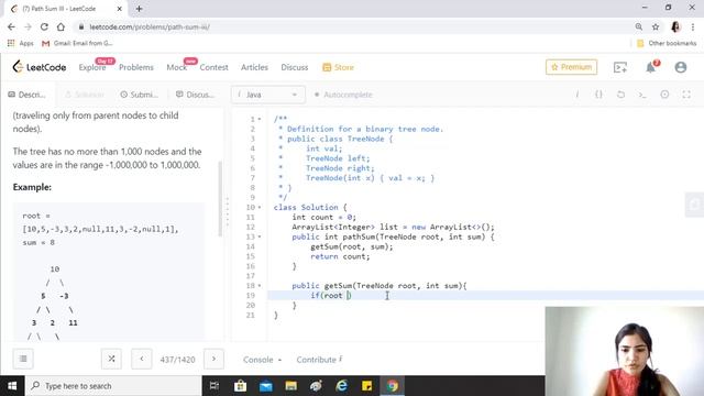 LeetCode 437. Path Sum III [Solution + Code Explained ] смотреть онлайн