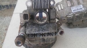 Ремонт генератора Mitsubishi Рено Логан без гура ,,Замена щеток,,