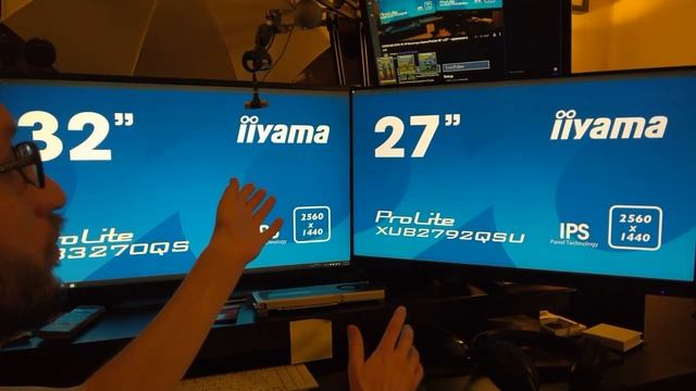 Мониторы Iiyama ProLite 32" и 27" - сравнение в лоб смотреть онлайн