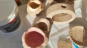 Гипс/ Вариант окрашивания изделий из гипса "под гранит"