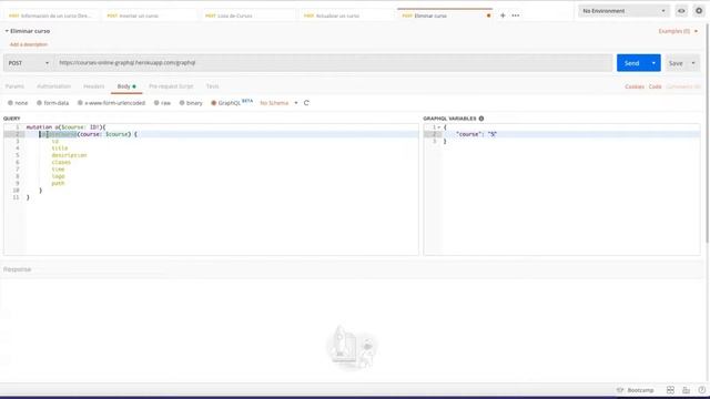 GraphQL - Postman - Consumir API GraphQL - Mutation - Eliminar un curso смотреть онлайн