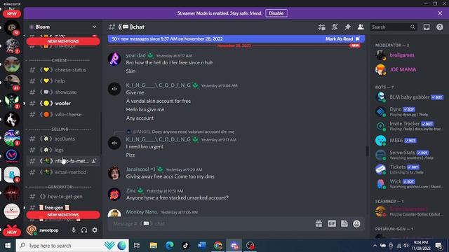 acc with skins in discord serevr in link in description / cheats logs and more! смотреть онлайн