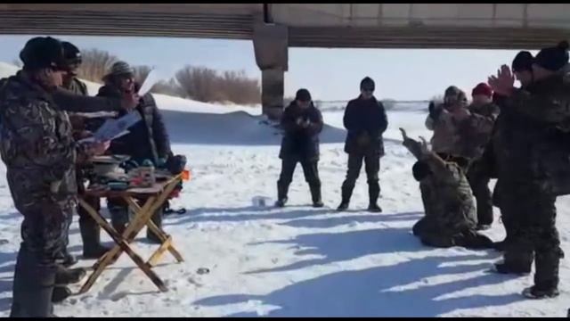 Клубный выезд Astana Fishing Club! Закрытие зимнего сезона на р. Мойылды смотреть онлайн
