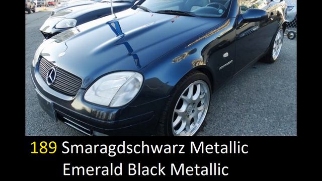 5. FACTORY COLORS MERCEDES SLK R170 1996 - 2004 смотреть онлайн