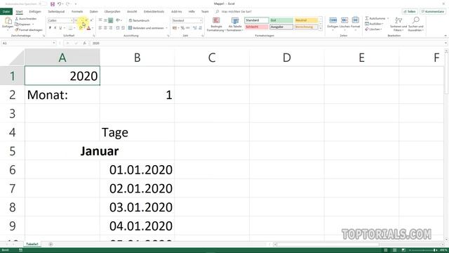 Dynamischer senkrechter Monatskalender in Excel + Download смотреть онлайн