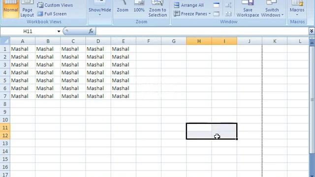 Microsoft Excel 2007 ---View Tab Tutorial In Dari Part1 смотреть онлайн