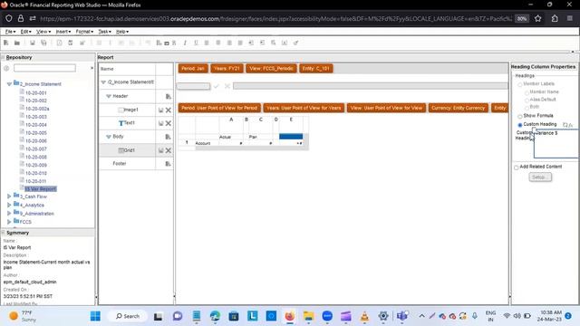 Oracle HFR Income Statement Report | Oracle Web Reporting Studio | Oracle Financial Reporting Studi смотреть онлайн