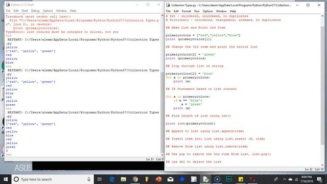 Learning Python #4 Lists, IF Statements and For Loops смотреть онлайн