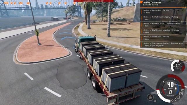 Just Delivery missions in career mode ep19: Earning money in the truck(BeamNG.drive) смотреть онлайн