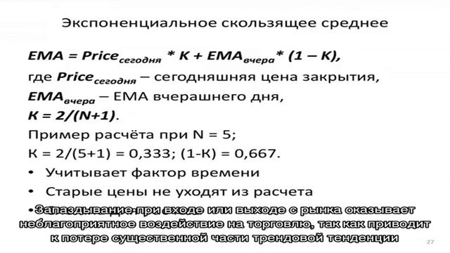 Индикатор Экспоненциальная скользящая средняя смотреть онлайн