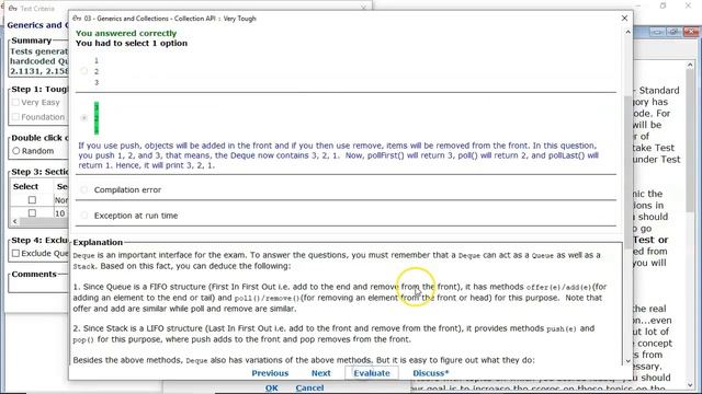 Deque - examining several Deque operations. (enthuware.ocpjp.v11.2.1133) смотреть онлайн