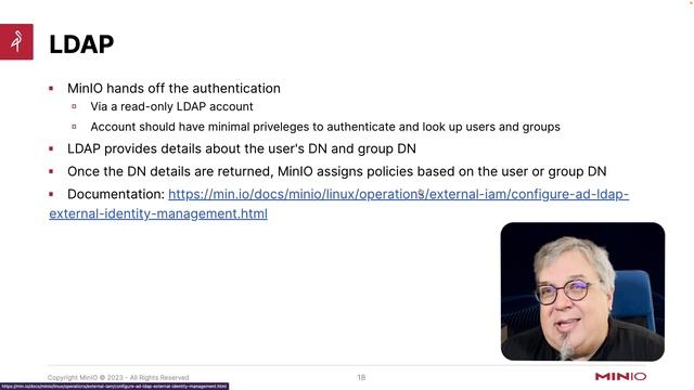 MinIO Identity and Access Management: Part 3 - Interfacing with OpenID and LDAP смотреть онлайн