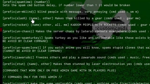 Roblox Fe Script Showcase: Fe Free Admin Gui смотреть онлайн