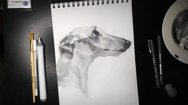 Рисуем собаку | как рисовать собаку | How to draw a dog смотреть онлайн
