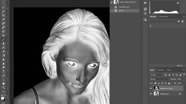 Make an image Negative or Positive/Negative in Photoshop