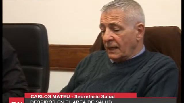 Despidos En El Area De Salud  Extensa COnferencia De Prensa  Carlos Mateu  Secretario Salud