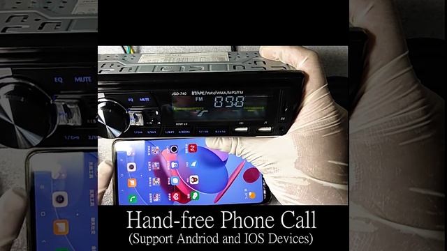 Car Radio Audio 1din Bluetooth Stereo MP3 Player FM Receiver 60Wx4 смотреть онлайн