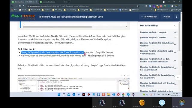 [Selenium Java] Bài 15: Cách dùng Wait trong Selenium Java смотреть онлайн