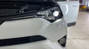 Toyota RAV4 установка BILED линз