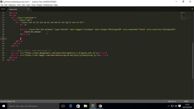 Bootstrap 4 Tutorial 50 - Collapse смотреть онлайн