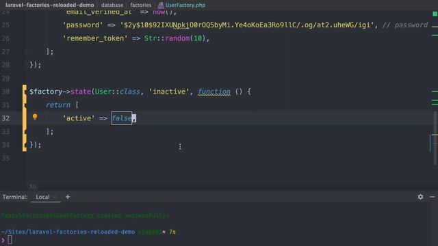 Laravel Factories Reloaded - Package Demo #2 смотреть онлайн