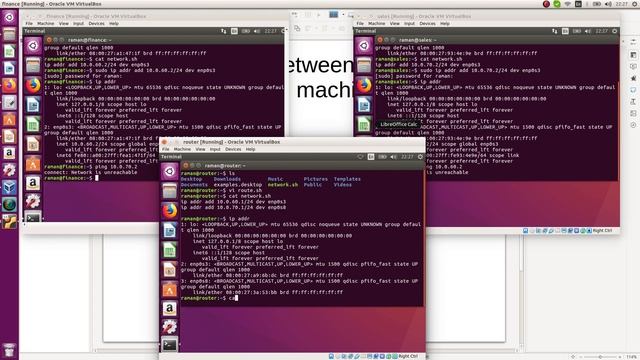 Connect two different Linux machines in different Subnets via Router смотреть онлайн